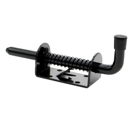 4 Packs 5 Inch Spring Loaded Barrel Bolt Latch Pin, Heavy Duty Steel Sliding Door Lock for Doors/Cabinets/Chests, 2mm Thickened Interior and Outdoor Solid Hardware Latch