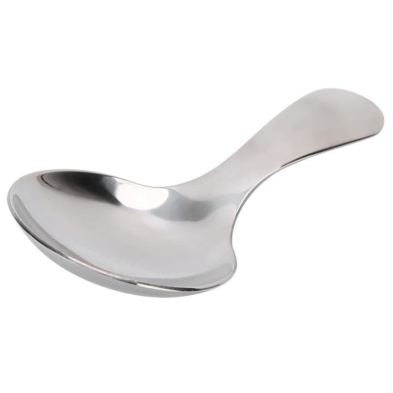 QANYEGN Stainless Steel Short Handle Spoon, Silver Short Handle Spoons,
