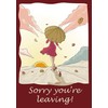 Large A4 Sorry You are Leaving Card - Good Luck