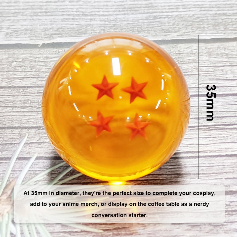 Transparent Star Dragon Balls Set Novelty Children's Toy Medium Crystal