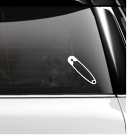 Safety Pin Car Decal- #safetypin- Tumbler Decal