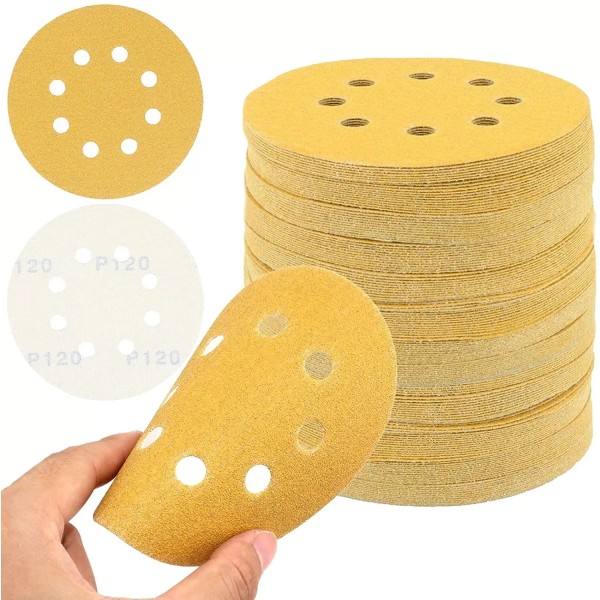 Local Stock in US - 100PCS 5 Inch Sanding Discs