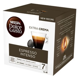 NESCAFÉ Dolce Gusto Espresso Intenso Coffee Pods, 16 capsules (48 Servings, Pack of 3, Total 48 Capsules)