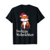 Fox Christmas Outfit Santa Hat Fox T-Shirt
