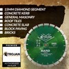 Trojan Pro-X Hard Diamond Blade for Cutting Brick, Concrete, Stonework,