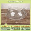 WENWELL Microwave Splatter Cover with Water Steamer,Protect Food Splashes,Dish Bowl