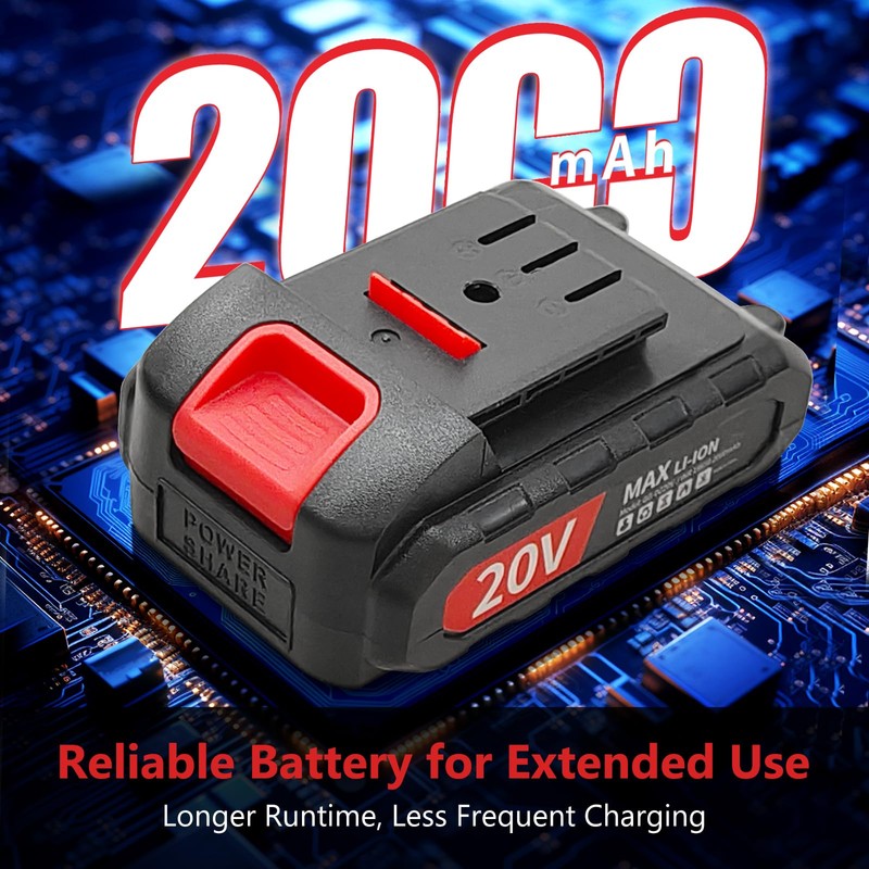 20V Power Drill Cordless, Cordless Drill with Battery and Charger
