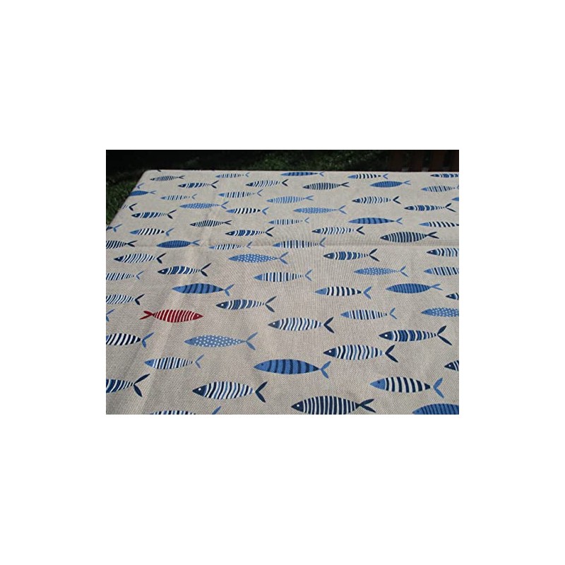 Pair of Quilted Pot Holders 100% Cotton Colourful Fish Design