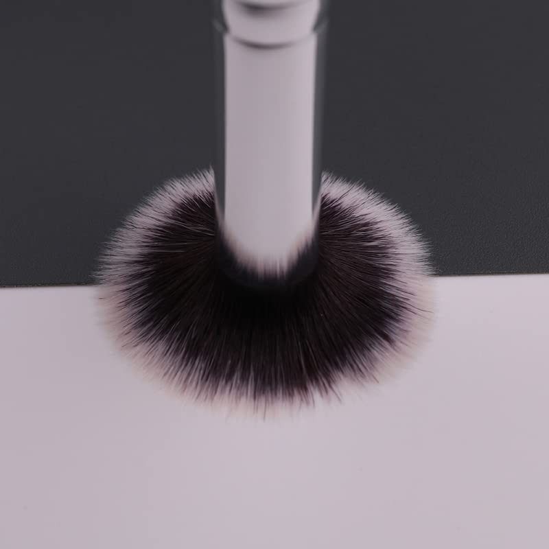 Angled Blush Brush with Black Wooden Handle Bonic wool fiber