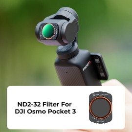 K&F Concept Variable ND2-32 Filters for DJI Osmo Pocket 3 ND 5-stop Neutral Density Filters Optical Glass Multi-coating