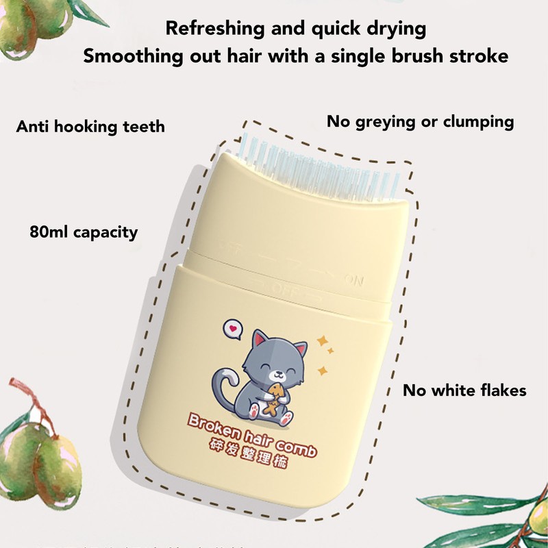 Kids Broken Hair Finishing Stick 80ml Portable Anti Frizz Comb