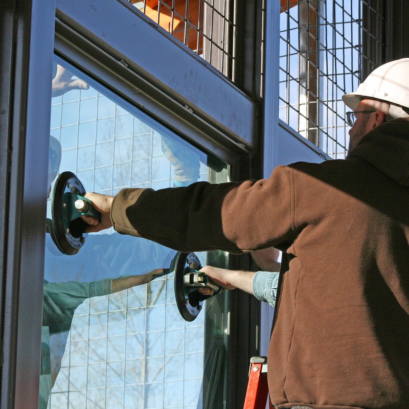 Wood's Powr-Grip N4950 8" Flat Vacuum Suction Cup with Metal