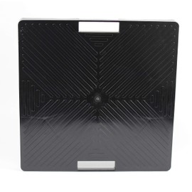 DeVaultEnterprises DEVSQH16BL Black 16" Square Plant Dolly with Handle