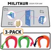 MILITAUR First Responder Door Jam/Stop (3 Pack) – Glow-in-The-Dark NEON,