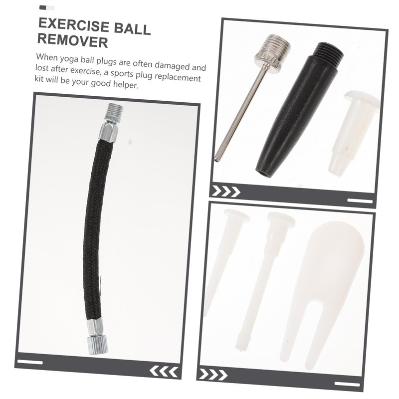 NOLITOY 5 Sets Inflator Accessories Kit for Exercise Balls Includes