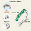 YL Birthstone Women's Rings 925 Sterling Silver 5A Cubic Zirconia