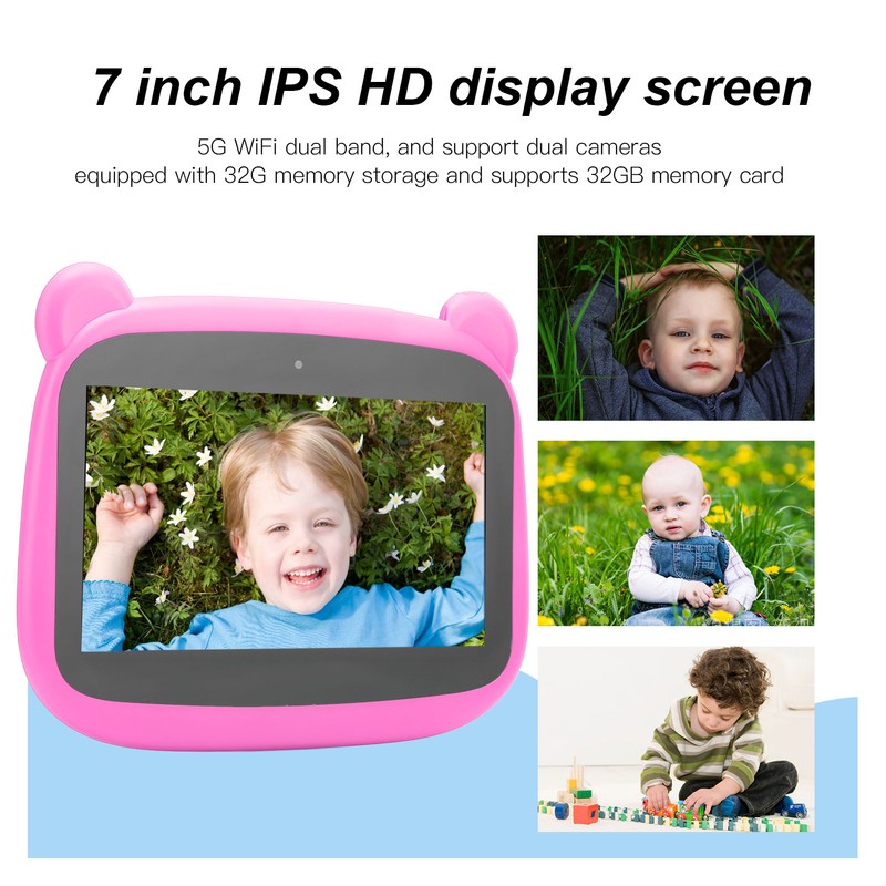 Kids Tablet 7 Inch Little Bear Shaped 2GB 32GB 5000mAh