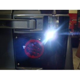 GCD (2)- 4" TJ Wrangler RED LED SURFACE MOUNT TAIL LIGHTS INCLUDES 2 BACKUP LIGHTS