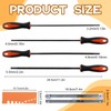 Pack of 4 File for Chainsaw, 4 Sizes Round Files