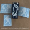 Sasquatch, Bigfoot, Hide and Seek Champion Decals (White, Large ~5")