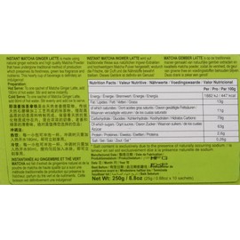 Gold Kili Instant Matcha Ginger Latte, 8.8 Ounce