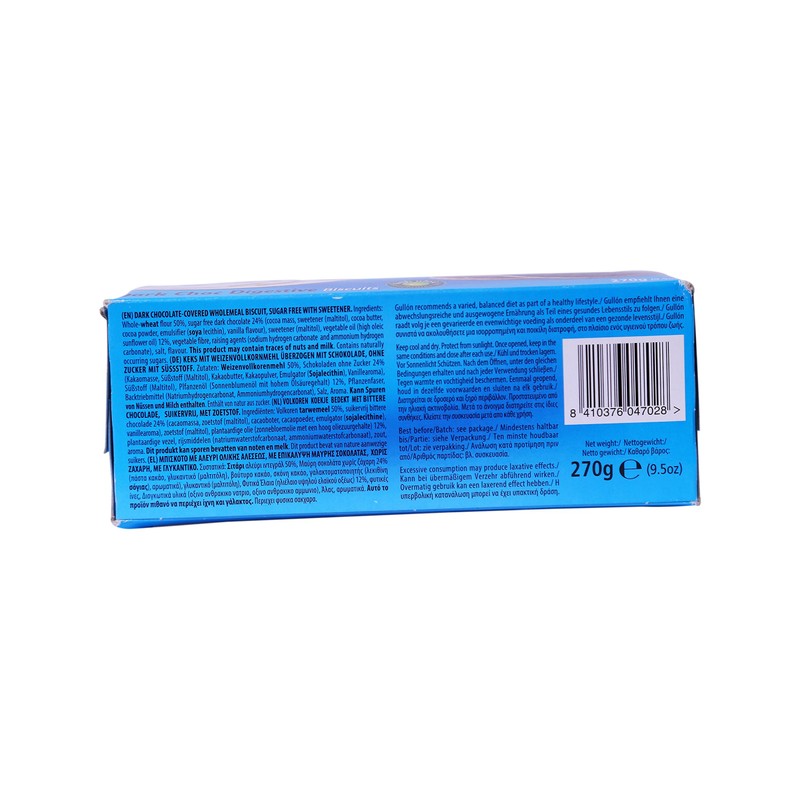 Gullon Sugar Free Choco Digestive Biscuits, 270g