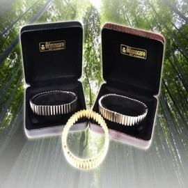 New MagnaCare Genuine Magnetic Bracelet for Parents - Gunmetal Case Edition Brown