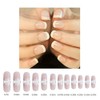 240 Pcs 12 Different Size Natural French Short False Nails