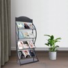 Treliamd Floor-Standing Magazine Rack Information Rack Storage Rack Newspaper Rack
