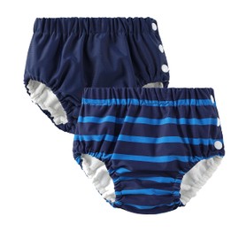 Sweegentle Swim Diapers Baby Reusable 2 Pack Sun Protective,Washable Pants Toddler Boys Girls Swimming Lesson