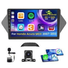Inefala 4G 64G for Honda Acura MDX 2007-2013 Radio Screen CarPlay Android 13 IPS 9" Touchscreen Car Stereo Android Auto Backup Camera Bluetooth 5.0 GPS FM RDS EQ 13UI