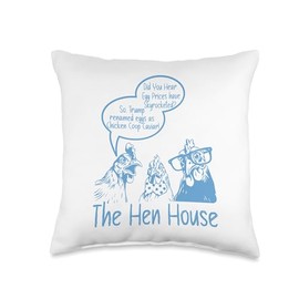 Funny Chicken Lovers Political Satire Throw Pillow