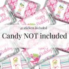 Spa Pampering Birthday Party Miniature Chocolate Candy Bar Sticker Wrappers