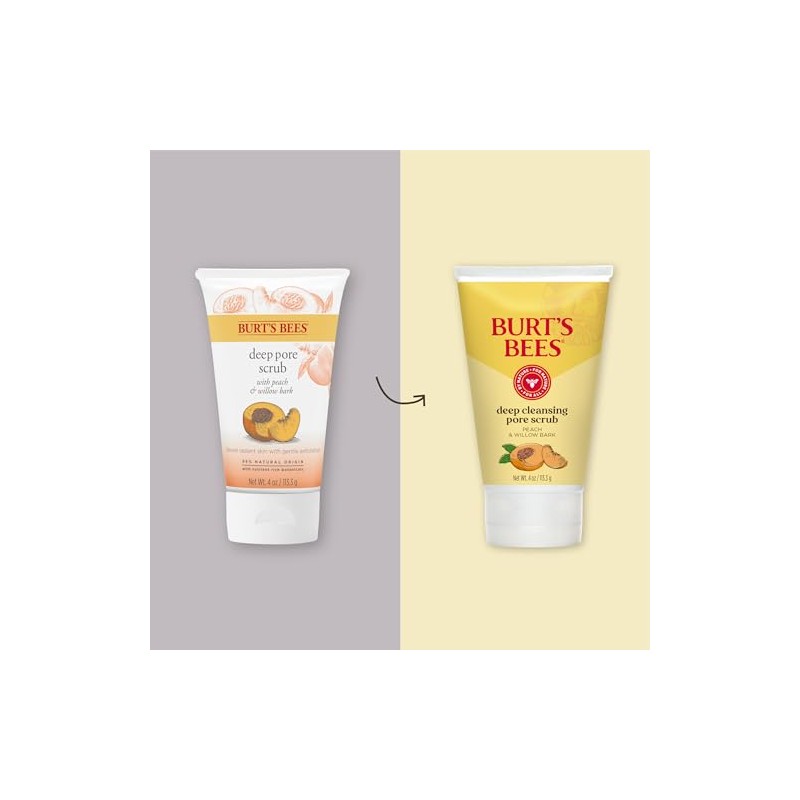 Burt's Bees Peach and Willow Bark exfoliante facial exfoliante, 4