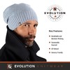 Evolution Knitwear Wool Slouchy Knit Beanie Hat for Men or