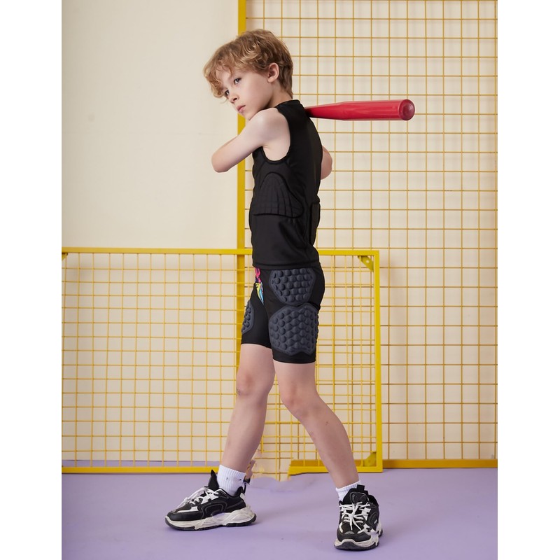 Youth Catchers Gear Boys Padded Chest Protective Shirt, Chest Protect