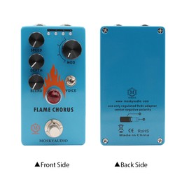 MOSKYAUDIO Guitar Chorus Pedal Electric Guitar Effects Pedal Speed/Depth/Blend Control True Bypass Metal Shell DC 9V 6.35mm Input/Output Interface Mini Guitar Chorus Effector