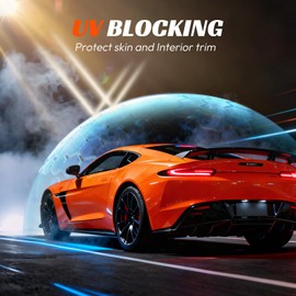 PAMAGOO Window Tint Car 5% VLT, 20" x10' Ceramic Window Roll for Privacy Sun & Glare Protection UV Heat Blocking, Scratch Resistant 5-Layer