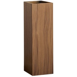 HOMSFOU Umbrella Stand Wood Umbrella Holder Farmhouse Bucket Square Wooden Holder Canes Walking Sticks for Home Office Entryway 6.3" L x 6.3" W x 19.7" H