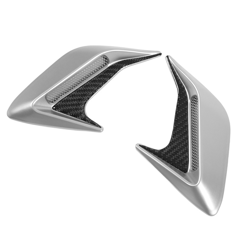 Pair Hood Side Air Vent Grill Decorative Cover Self Adhesive