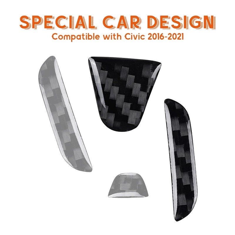 Bilisin Compatible with Rear Tailgate Insert Emblem Logo Carbon Fiber