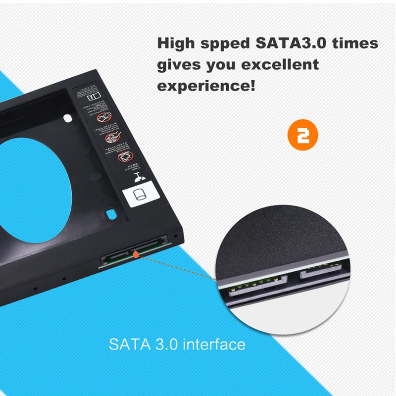 Dpofirs SATA Hard Drive Caddy, Universal 12.7 mm SATA SATA