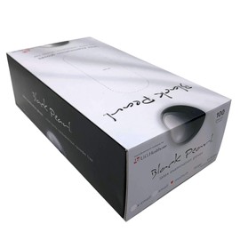 ELEMENT TATTOO SUPPLY - Latex Gloves, Black Latex Gloves Tattooing Medical Auto Food Handling Cleaning Box of 100 - Black Pearl - 50 Pairs - Small