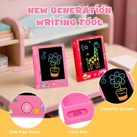 24 Pack 4.4 Inch Mini LCD Writing Tablet for Kids, Erasable and Reusable Toddler Doodle Board, Ideal School or Party Favors Gift for Age 3 Years Old and Above