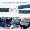 4Pcs 40Inch Bungee Cords with Hooks, Flat Adjustable Heavy Duty