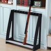 Yousoontic Indoor Gun Racks, Floor Standing Rifle Rack Wooden Freestanding