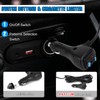 Afurkuot 2-in-1 Blue & White LED Windshield Dash Strobe Lights,