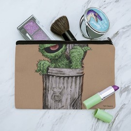 GRAPHICS & MORE Sesame Street Vintage Oscar the Grouch Accessories Pencil Pen Bag Organizer Pouch