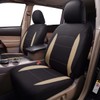 Flying Banner Car Seat Covers Set Beige Tan Front Seats