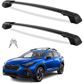 Tuyoung Lockable 220lbs Roof Rack Cross Bars Compatible with Subaru Crosstrek 2024 Limited/Premium/Sport (Not for Wilderness) with Side Rails, Aluminum Roof Crossbars Rooftop Luggage Racks Carrier